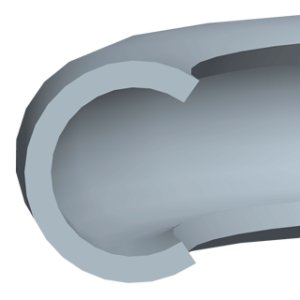 metal c-ring for internal pressure