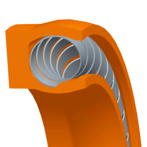 radial spring energized ptfe sealing profile, standard type