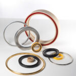 setup with various o-rings, c-rings and ptfe seals